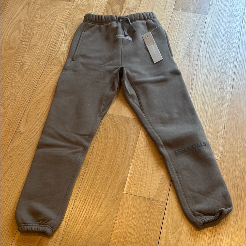 Essentials Brown Sweatpants Relaxed Fit Joggers